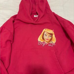 Boys Lie Pink Graphic Women's Sweater